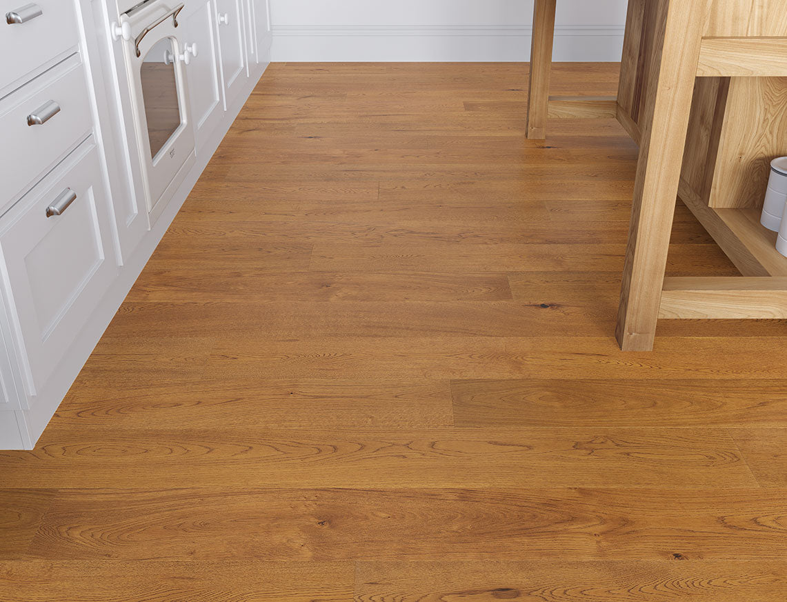 Grizedale Oak Golden Brushed Plank Engineered Wood Flooring | UV Lacquered | 190 x 1900 x 20/6mm