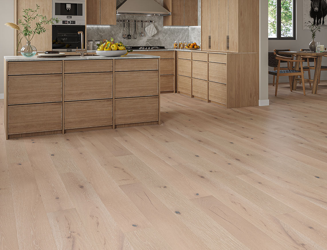 Charnwood Oak Smoked Whitewashed Brushed Plank Engineered Wood Flooring | UV Oiled | 190 x 1900 x 14/3mm