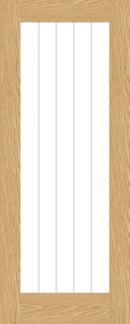 Artis Cheshire Unfinished Oak Clear Glazed 1L Door