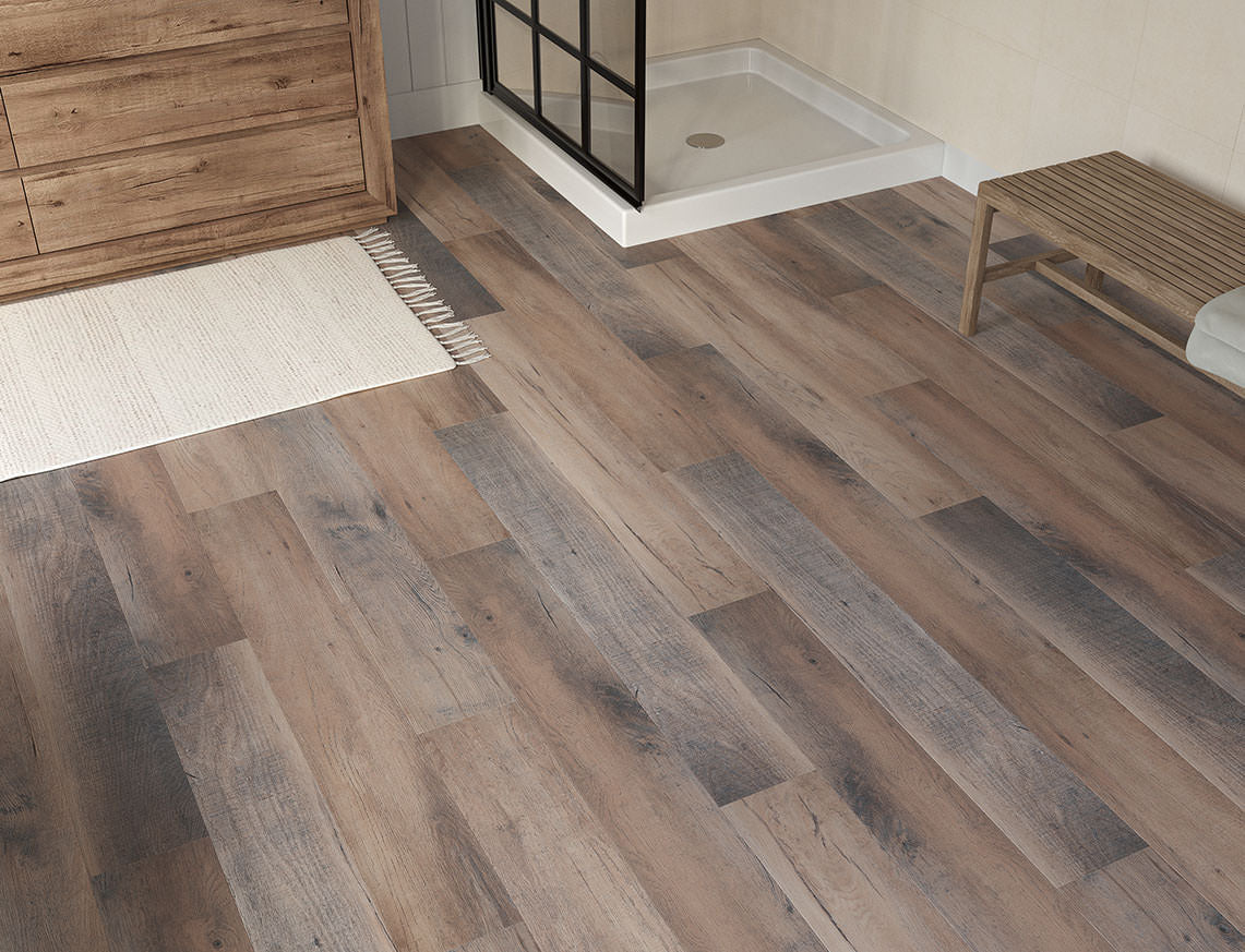 Chesil Oak Brown Black Oak Plank LVT Flooring | 180 x 1220 x 6.5/0.5mm