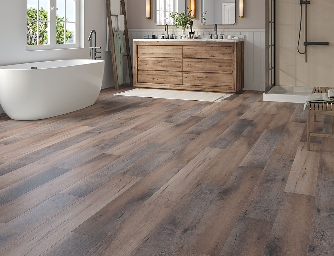 Chesil Oak Brown Black Oak Plank LVT Flooring | 180 x 1220 x 6.5/0.5mm