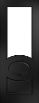 Deanta Clarendon Black Pre-Finished Bevelled Glazed Door FSC