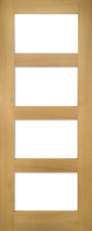 Deanta Oak Glazed Coventry Fire Door Pre-Finished FSC