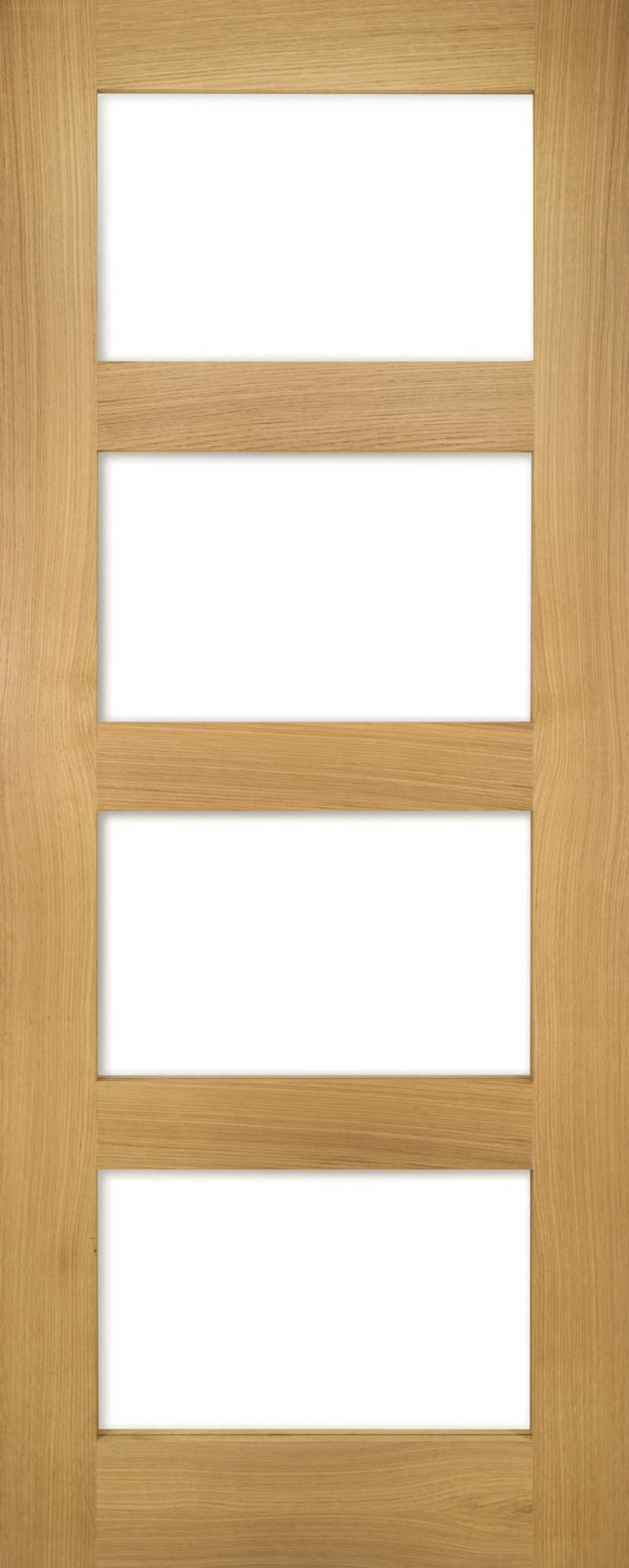 Deanta Oak Glazed Coventry Fire Door Pre-Finished FSC