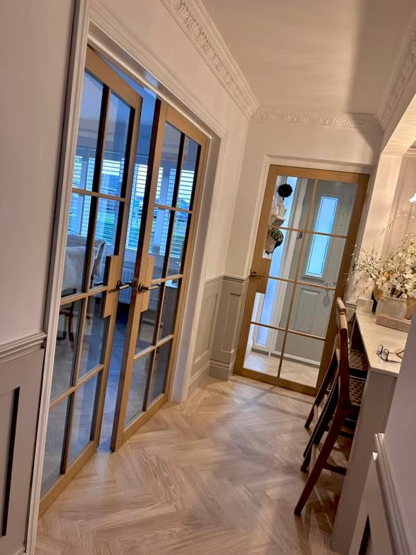 LPD Malvern Glazed Pre-Finished Blonde Oak Door