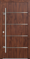 Turenwerke ALU-STEEL DS68 Design 02 Steel Door - Wood Finish Options