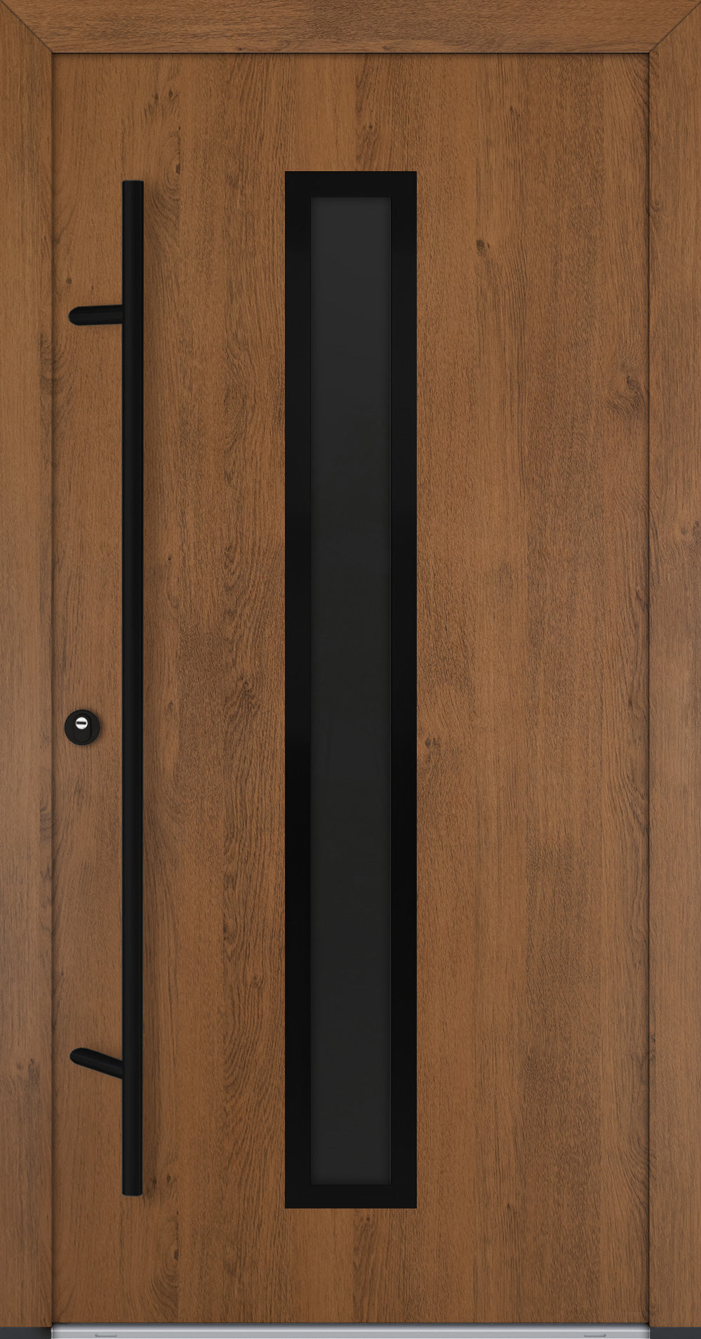Turenwerke ALU-STEEL DS68 Design 21 Steel Door - Wood Finish Options - Blackline