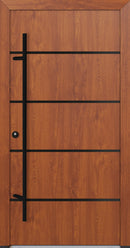 Turenwerke ALU-STEEL DS68 Design 22 Steel Door - Wood Finish Options - Blackline
