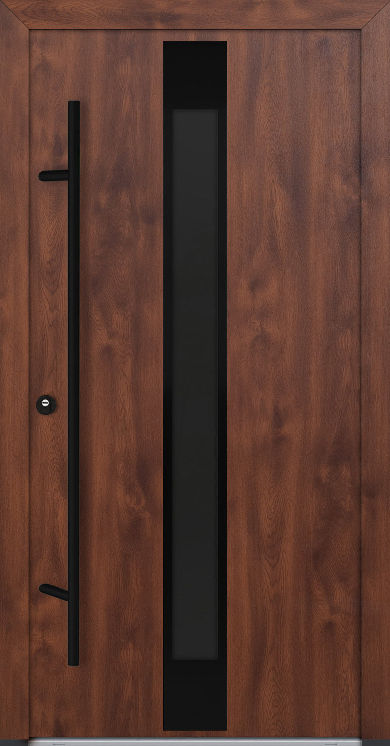 Turenwerke ALU-STEEL DS82 Design 25 Steel Door - Wood Finish Options - Blackline