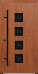 Turenwerke ALU-STEEL DS82 Design 33 Steel Door - Wood Finish Options - Blackline
