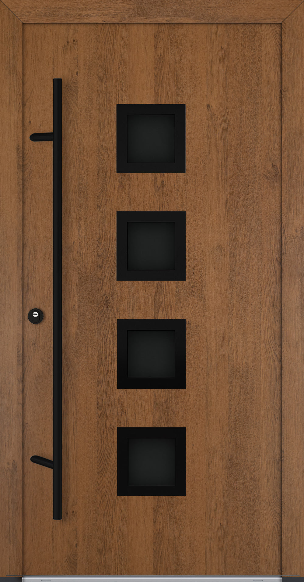 Turenwerke ALU-STEEL DS82 Design 33 Steel Door - Wood Finish Options - Blackline