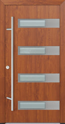 Turenwerke ALU-STEEL DS68 Design 43 Steel Door - Wood Finish Options