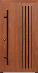 Turenwerke ALU-STEEL DS68 Design 64 Steel Door - Wood Finish Options - Blackline