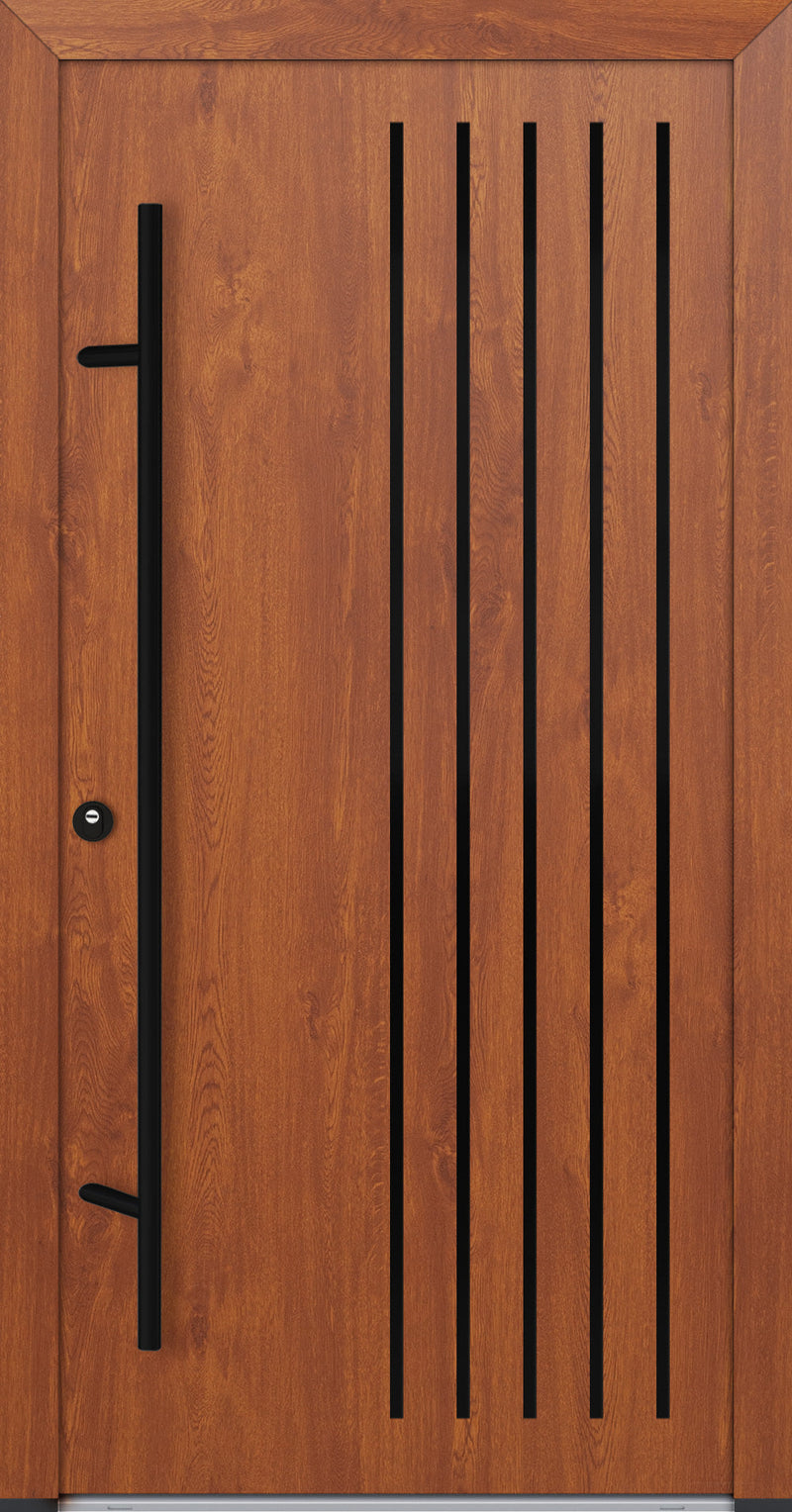 Turenwerke ALU-STEEL DS82 Design 64 Steel Door - Wood Finish Options - Blackline