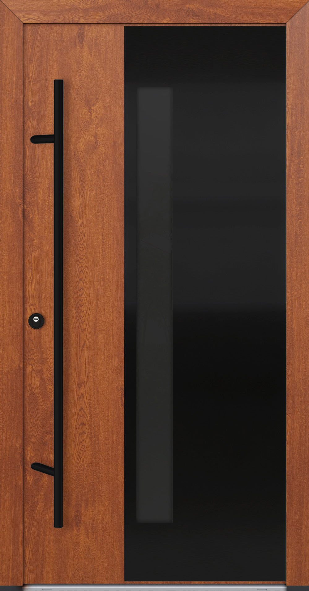 Turenwerke ALU-STEEL DS82 Design 66 Steel Door - Wood Finish Options