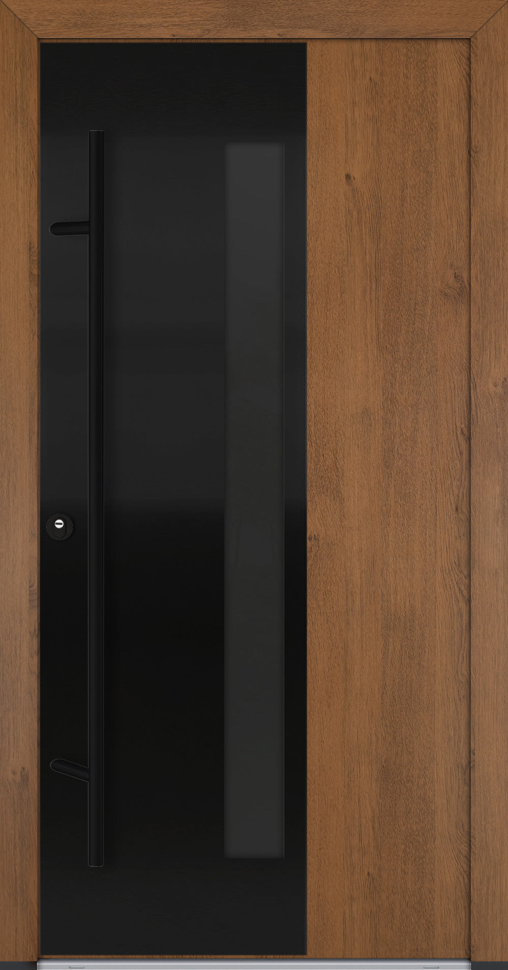 Turenwerke ALU-STEEL DS68 Design 67 Steel Door - Wood Finish Options - Blackline
