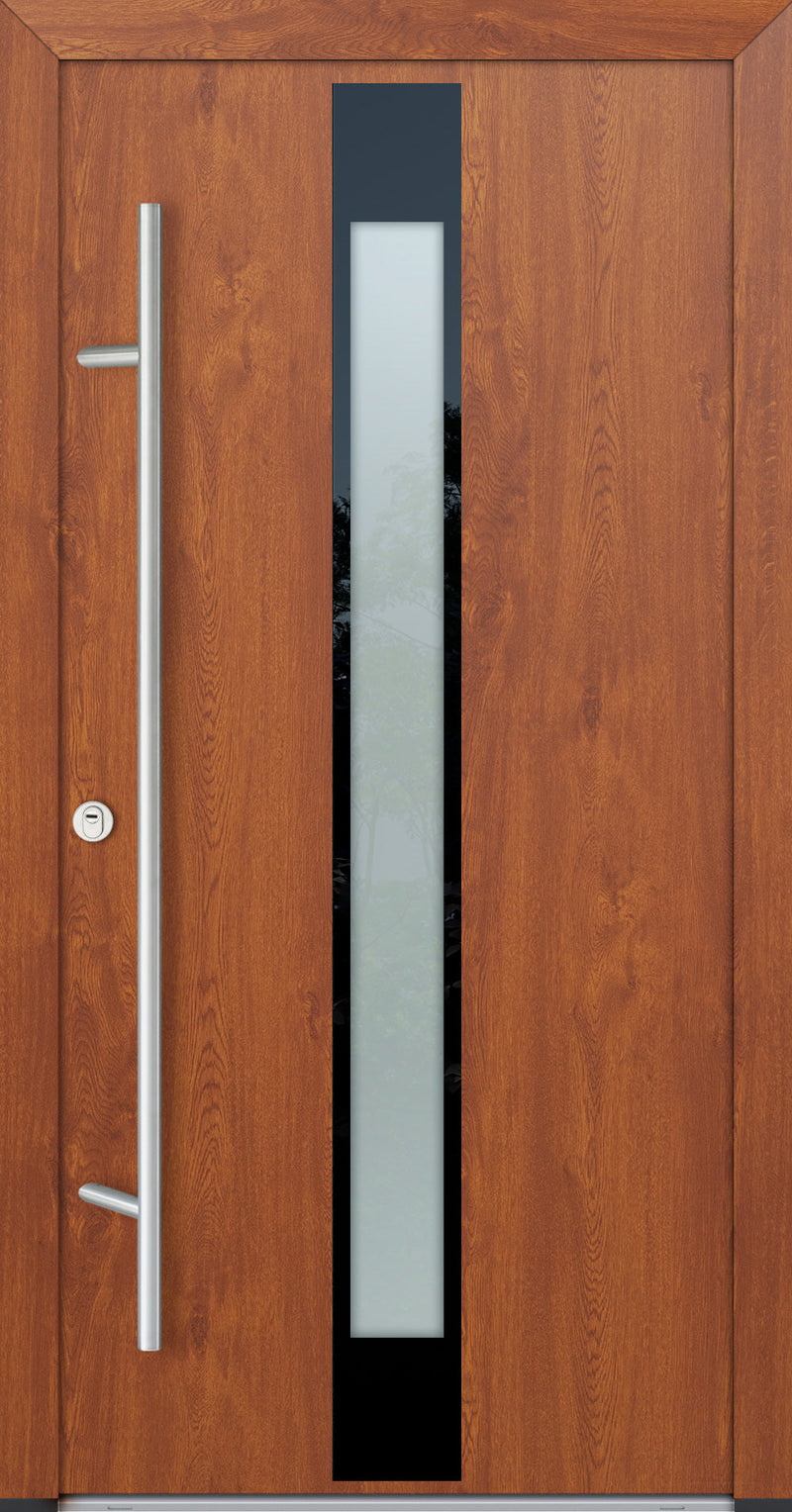 Turenwerke Glassline DS82 Design GLAS05 Steel Door - Wood Finish Options