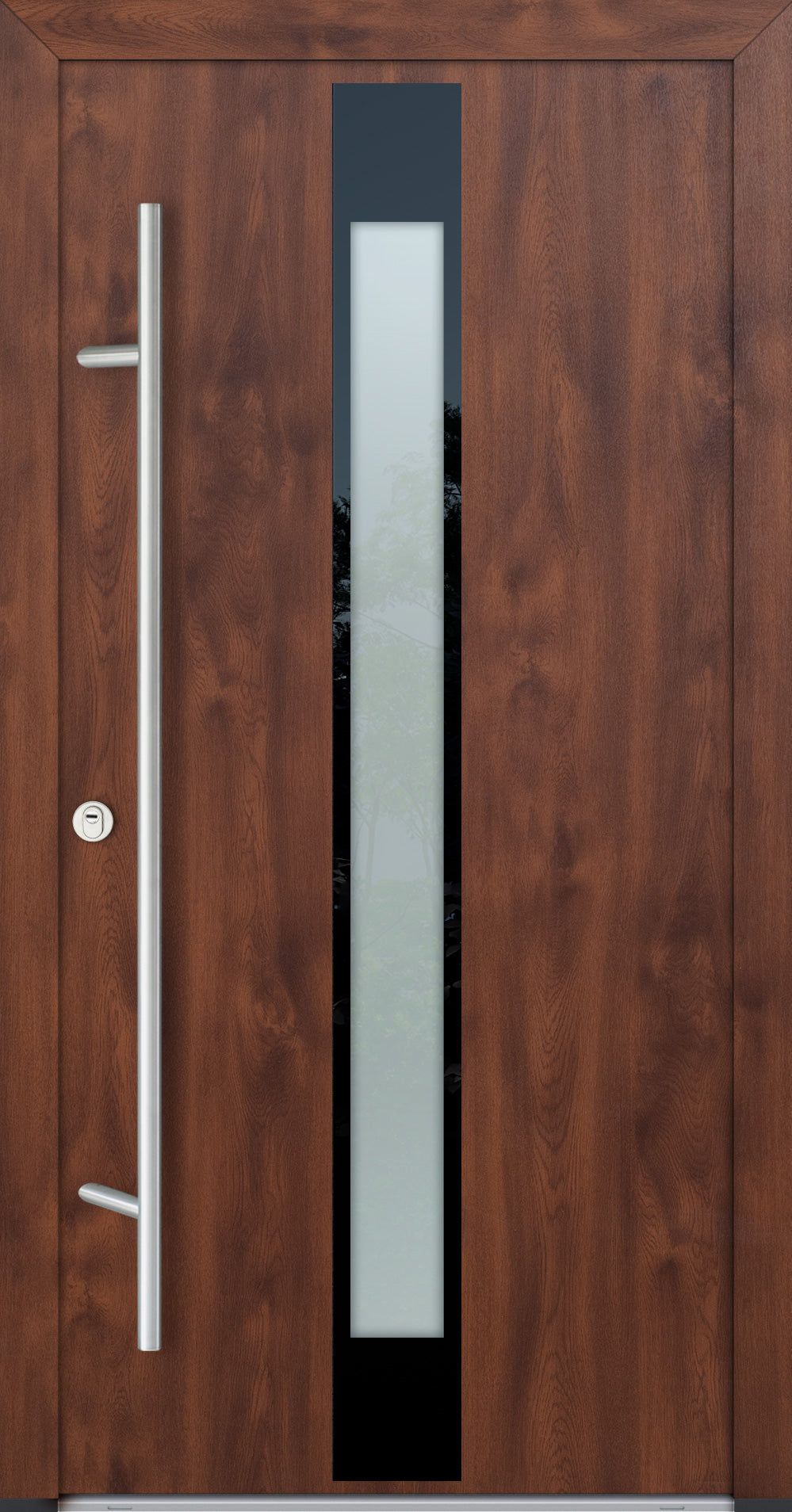 Turenwerke Glassline DS82 Design GLAS05 Steel Door - Wood Finish Options