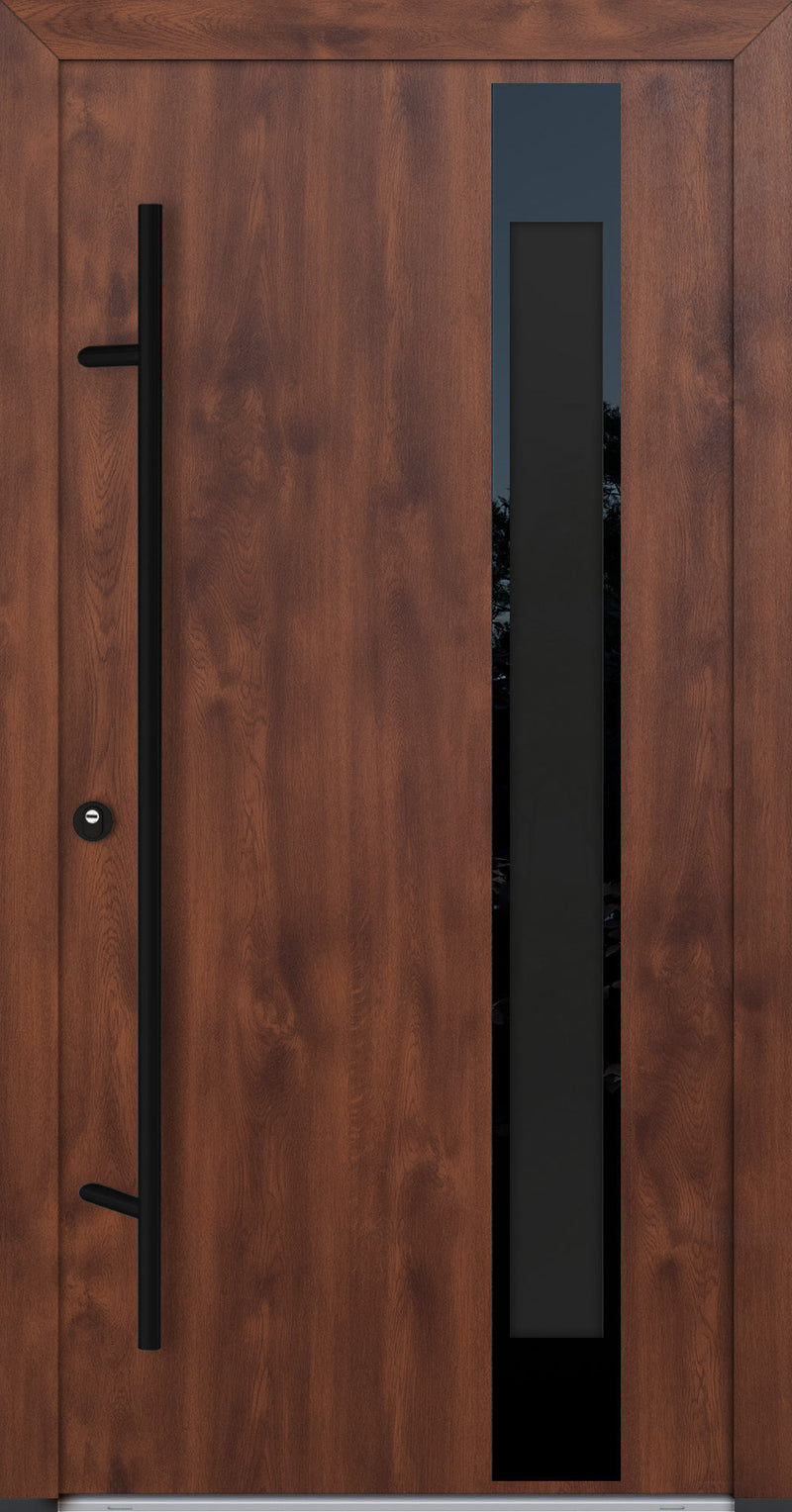 Turenwerke Glassline DS82 Design GLAS24 Steel Door - Wood Finish Options - Blackline