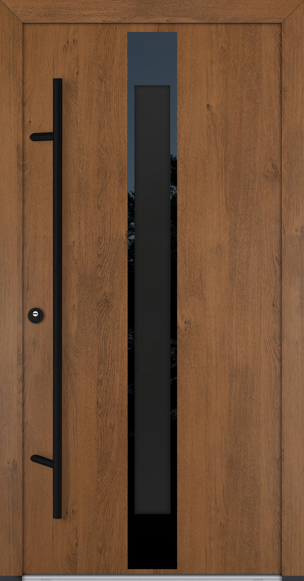 Turenwerke Glassline DS82 Design GLAS25 Steel Door - Wood Finish Options - Blackline