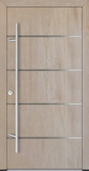 Turenwerke ALU-STEEL DS68 Design 02 Steel Door - Wood Finish Options