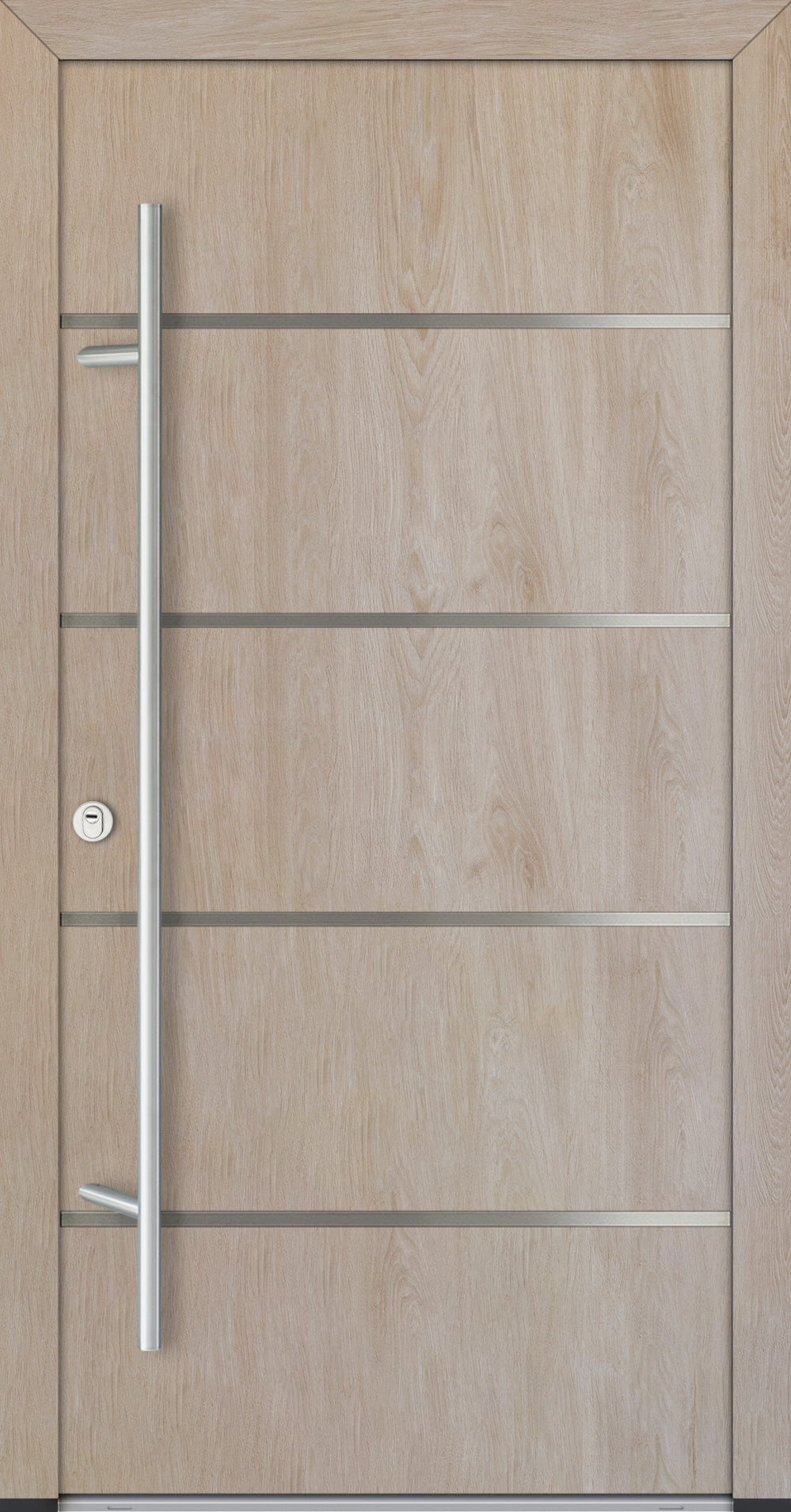 Turenwerke ALU-STEEL DS82 Design 02 Steel Door - Wood Finish Options