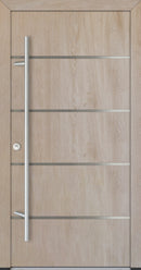 Turenwerke ALU-STEEL DS82 Design 02 Steel Door - Wood Finish Options