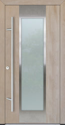Turenwerke ALU-STEEL DS68 Design 08 Steel Door - Wood Finish Options