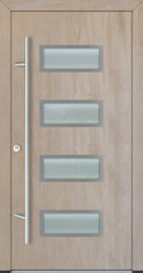 Turenwerke ALU-STEEL DS68 Design 42 Steel Door - Wood Finish Options