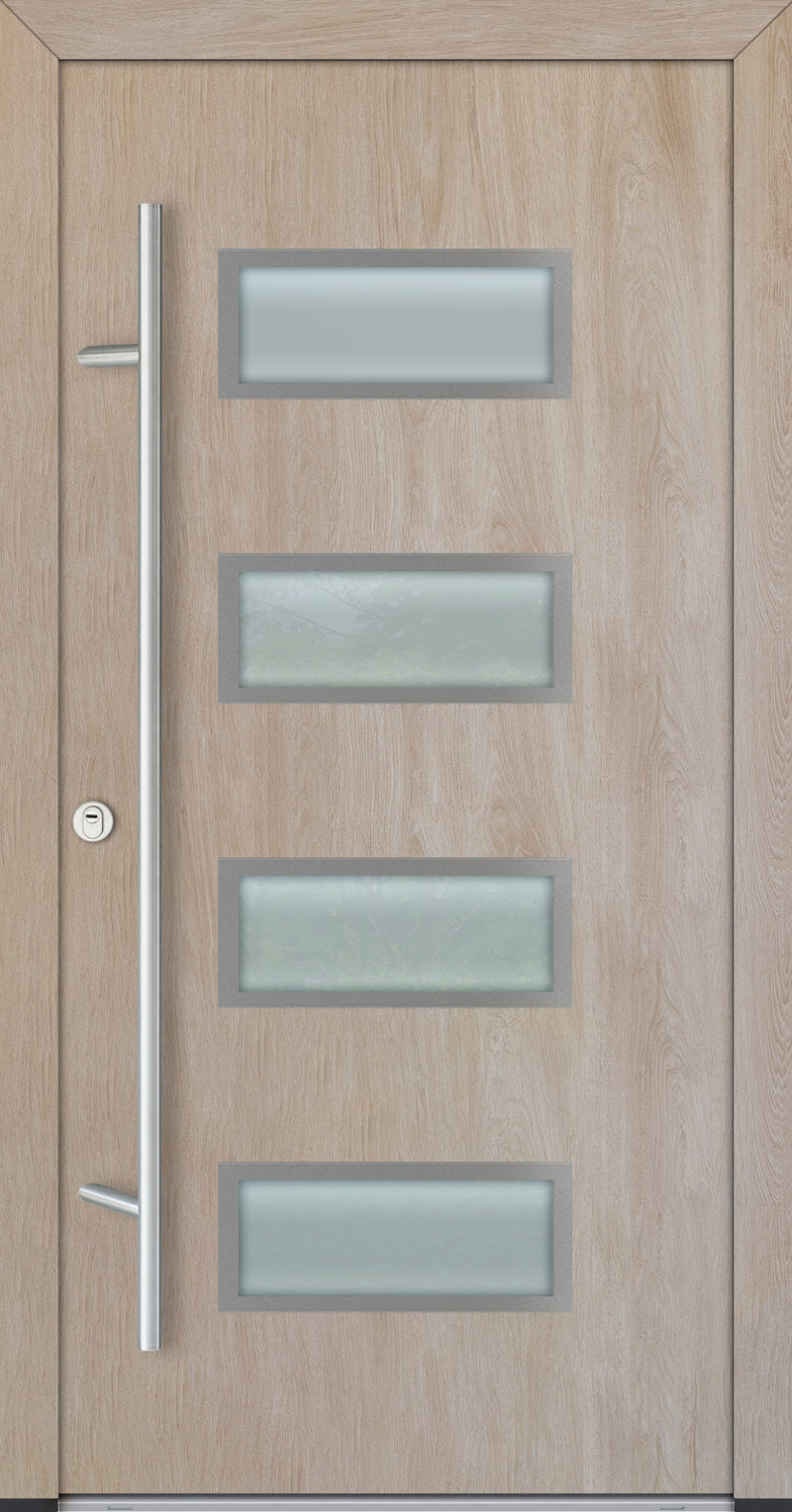 Turenwerke ALU-STEEL DS68 Design 42 Steel Door - Wood Finish Options
