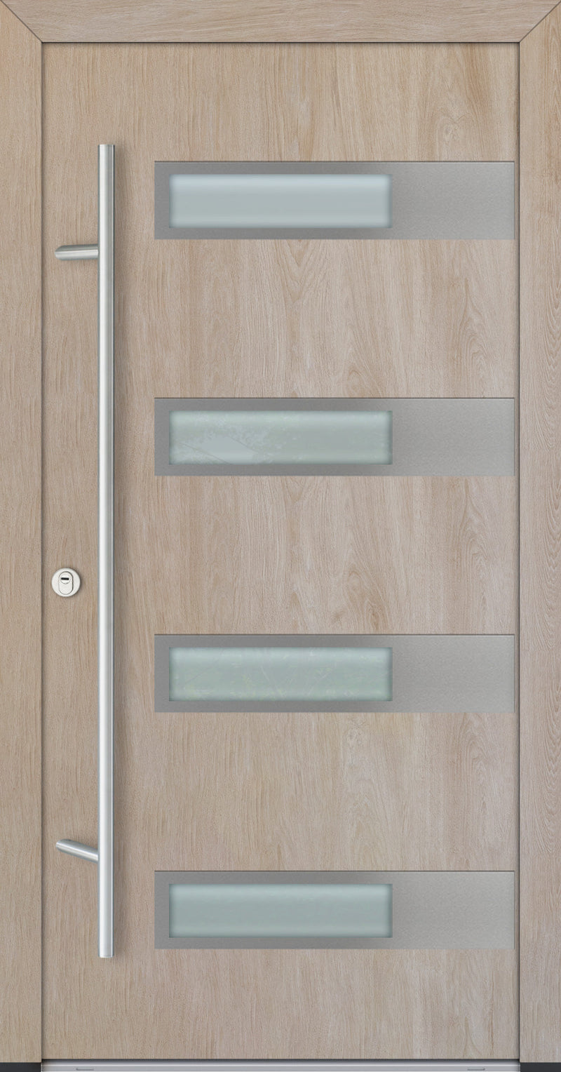 Turenwerke ALU-STEEL DS82 Design 43 Steel Door - Wood Finish Options