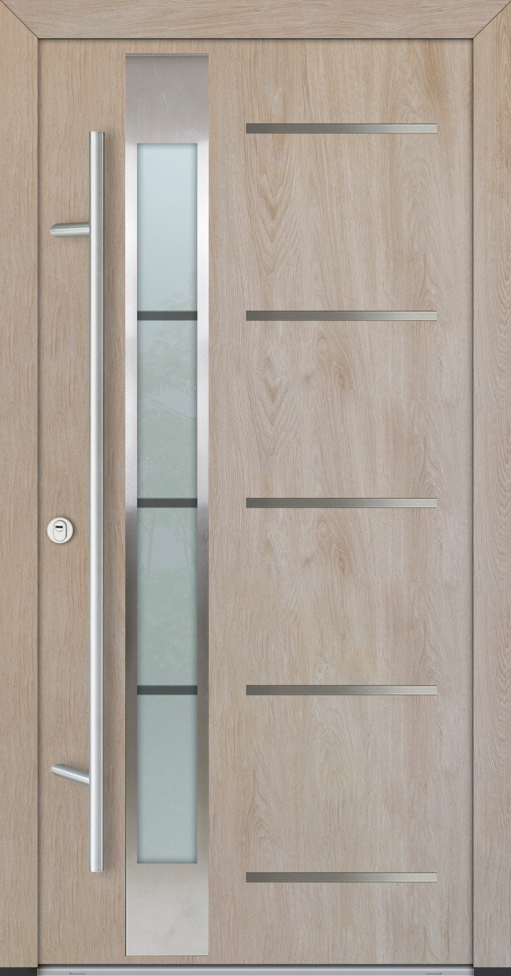 Turenwerke ALU-STEEL DS68 Design 45 Steel Door - Wood Finish Options