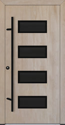 Turenwerke ALU-STEEL DS68 Design 62 Steel Door - Wood Finish Options - Blackline