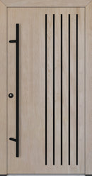 Turenwerke ALU-STEEL DS68 Design 64 Steel Door - Wood Finish Options - Blackline