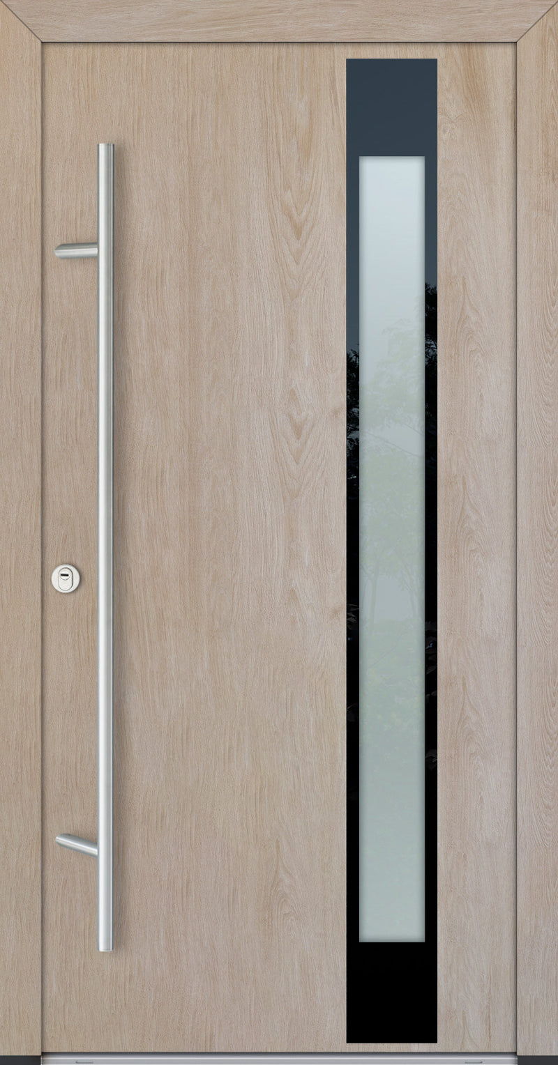 Turenwerke Glassline DS82 Design GLAS04 Steel Door - Wood Finish Options