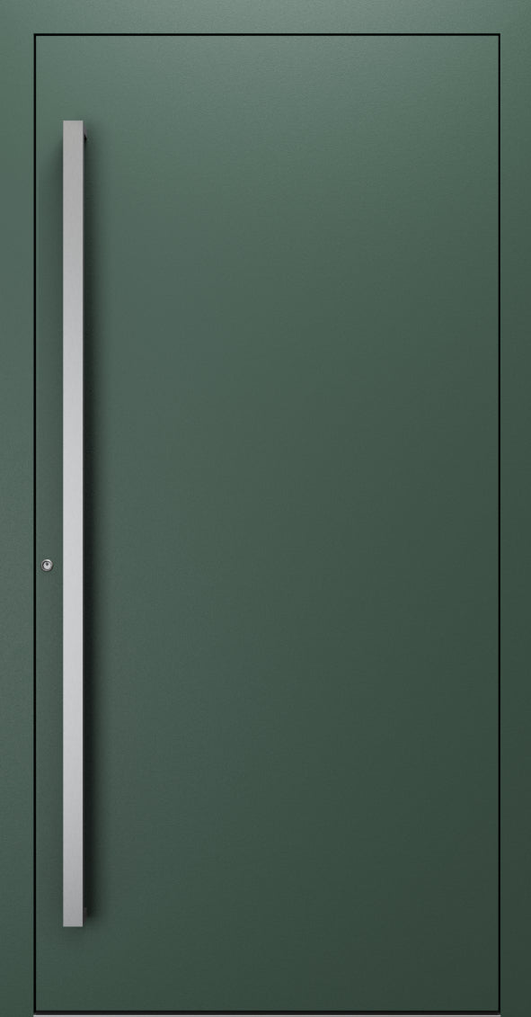 Turenwerke SL75 Design 00 Premium75 aluminium door in fir green RAL 6009
