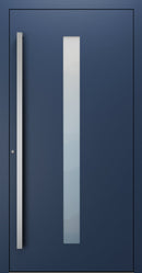 Turenwerke SL75 Design 01 Premium75 aluminium door in sapphire blue RAL 5003
