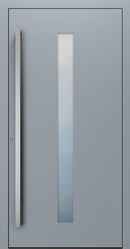 Turenwerke SL75 Design 01 Premium75 aluminium door in silver grey RAL 7001