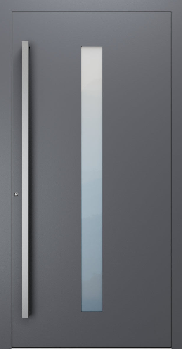 Turenwerke SL75 Design 01 Premium75 aluminium door in slate grey RAL 7015