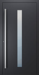 Turenwerke SL75 Design 01 Premium75 aluminium door in black grey RAL 7021