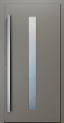 Turenwerke SL75 Design 01 Premium75 aluminium door in umbra grey RAL 7022