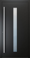 Turenwerke SL75 Design 01 Premium75 aluminium door in jet black RAL 9005