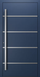 Turenwerke SL75 Design 02 Premium75 aluminium door in sapphire blue RAL 5003