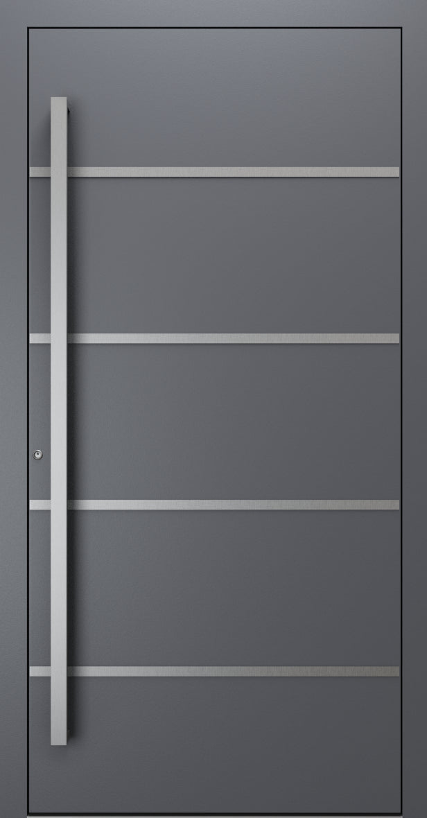 Turenwerke SL75 Design 02 Premium75 aluminium door in slate grey RAL 7015