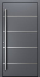 Turenwerke SL75 Design 02 Premium75 aluminium door in slate grey RAL 7015