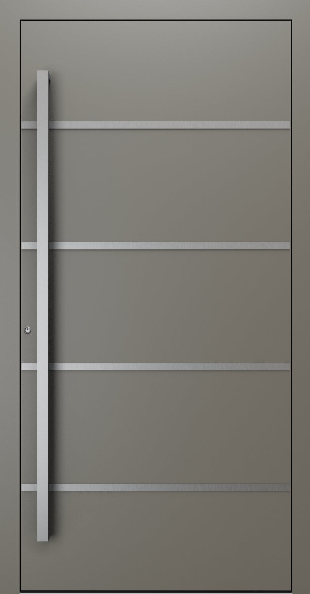 Turenwerke SL75 Design 02 Premium75 aluminium door in umbra grey RAL 7022