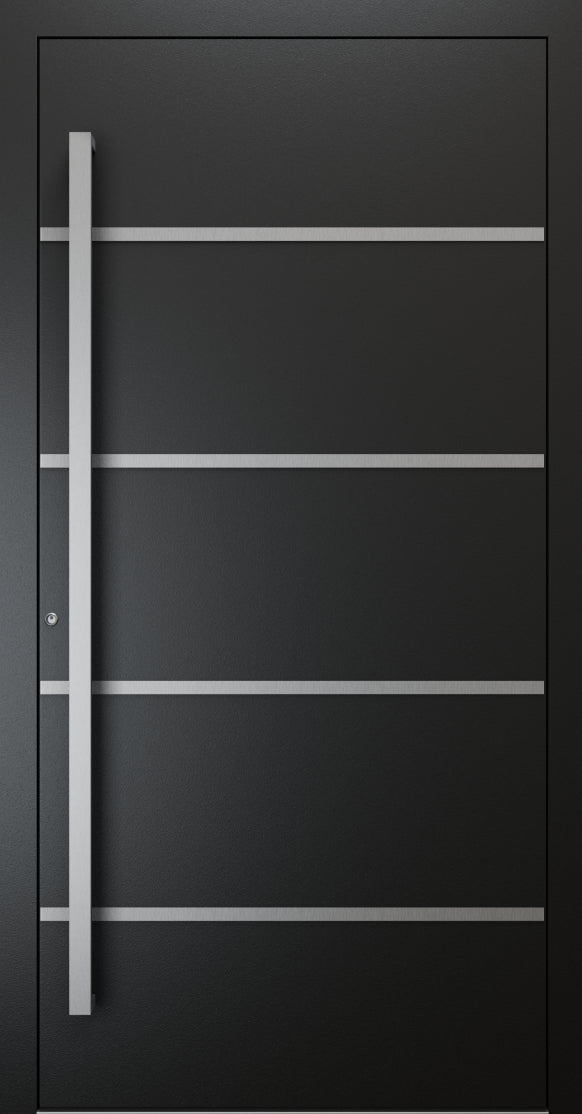 Turenwerke SL75 Design 02 Premium75 aluminium door in jet black RAL 9005