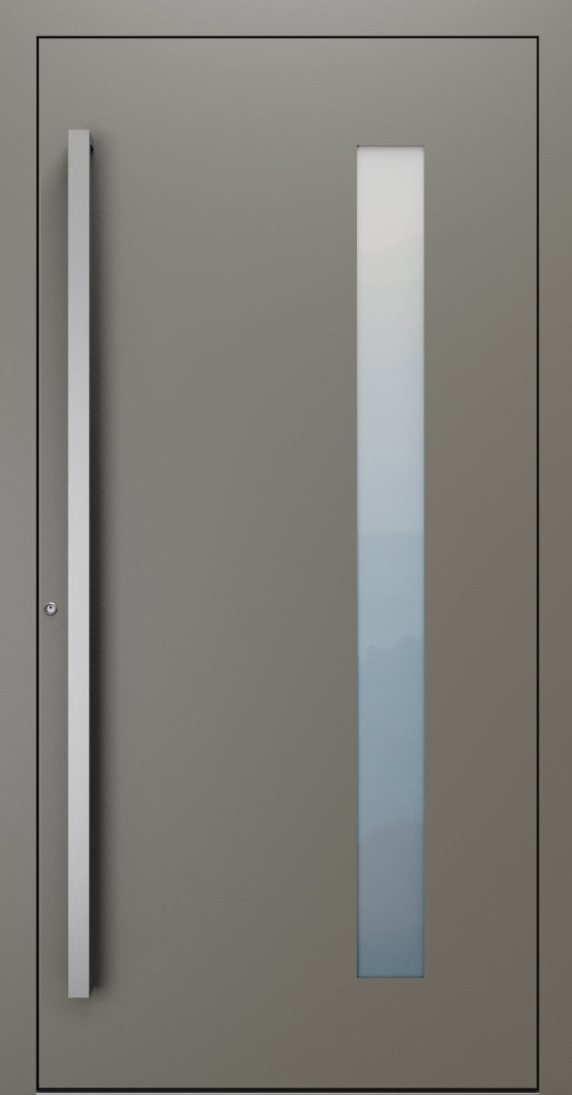 Turenwerke SL75 Design 04 Premium75 aluminium door in umbra grey RAL 7022