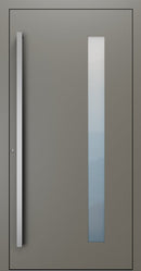 Turenwerke SL75 Design 04 Premium75 aluminium door in umbra grey RAL 7022