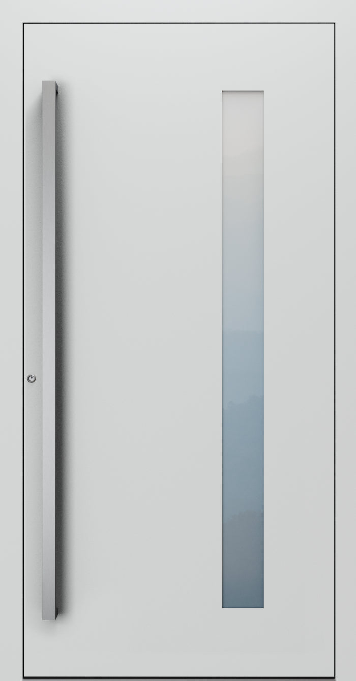 Turenwerke SL75 Design 04 Premium75 aluminium door in light grey RAL 7035